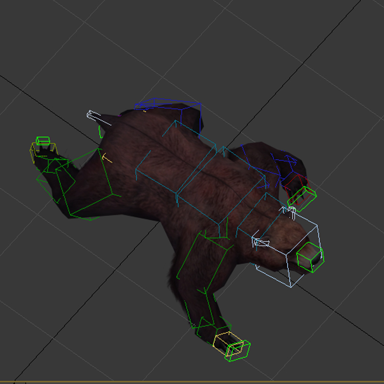 (Animal-0005)-3D-Monster Bear-To be knocked down